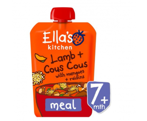 Zingy Lamb + Cous Cous with Mangoes + Raisins 7m+
