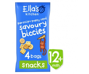 Parsnip + Poppy Seed Savoury Biccies 12m+