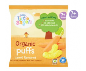 Organic Carrot Flavour Puffs 7m+