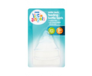 Asda Little Angels Wide Neck Feeding Bottle Teats 3m Reviews