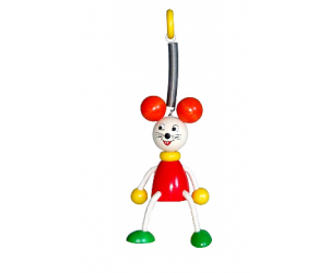 Wooden Mouse Decor Swinging Mobile