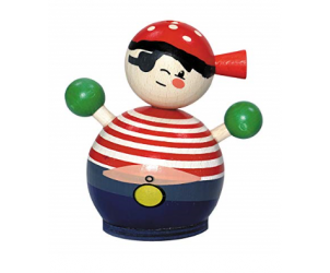 Wooden Pirate Decor Money Bank