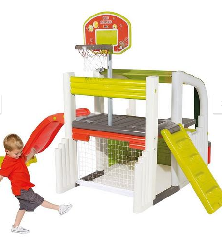 smoby fun centre playhouse with slide