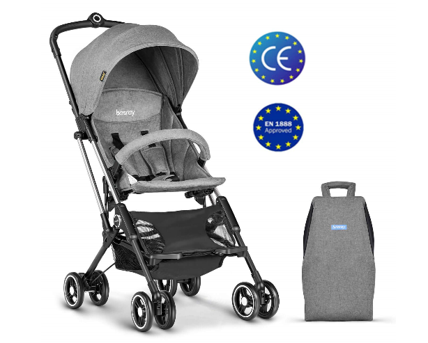 Besrey Stroller Lightweight Travel Buggy Foldable Baby Pushchair Blue 