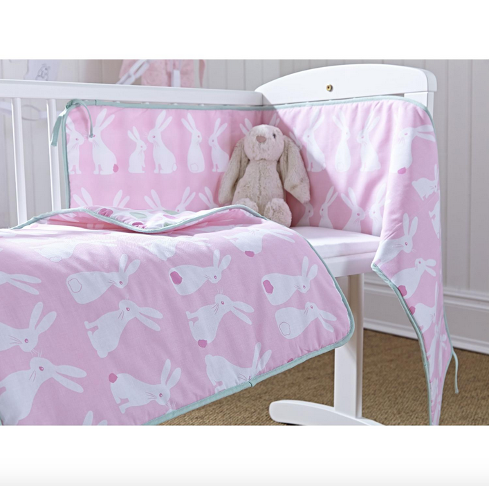 Clair de Lune Rabbits crib set quilt and bumper Reviews