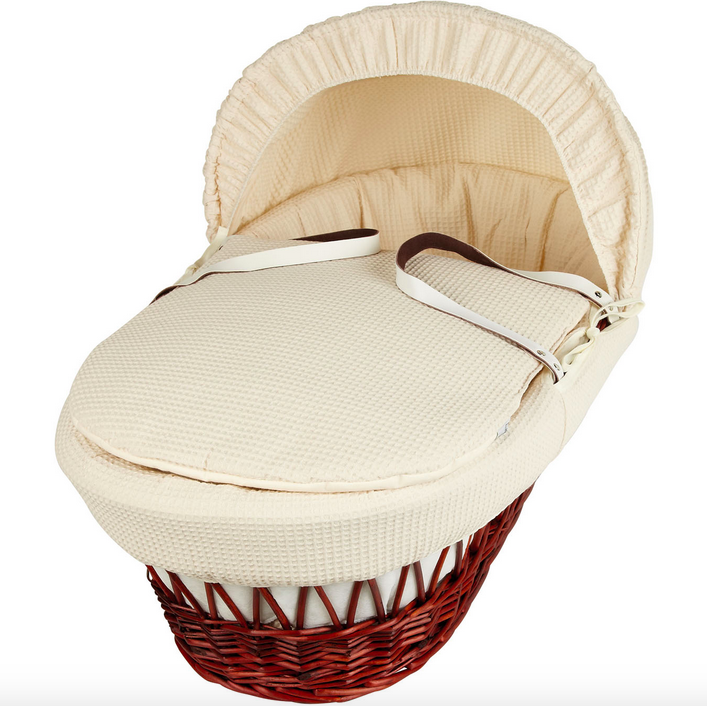 dark wicker moses basket