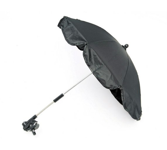 black pram parasol