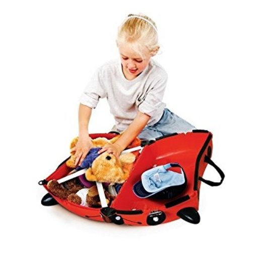 Valise Enfant Trunki – Rouge Ladybird – Bagage à Roulettes 18L – Occasion