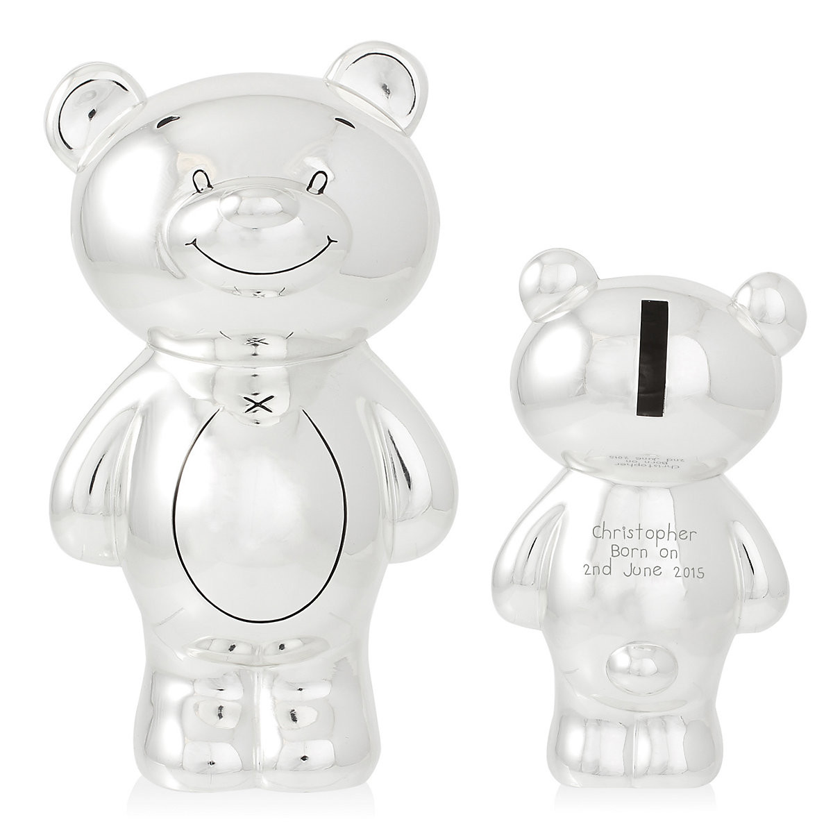 Mothercare Personalised Silver Plated Bear Money Box Reviews