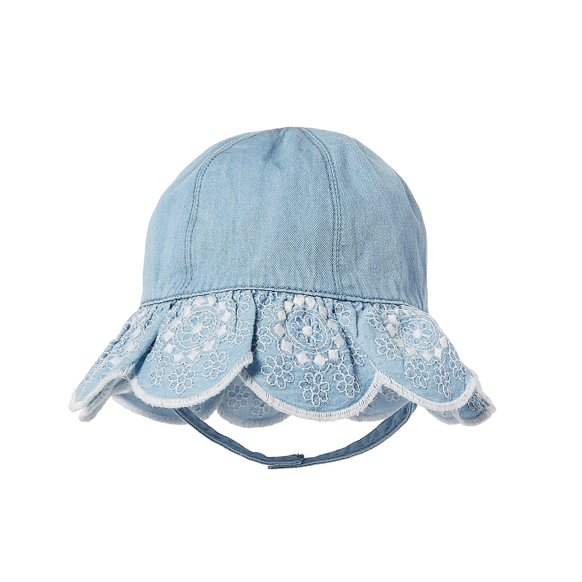 Chambray baby top sun hat