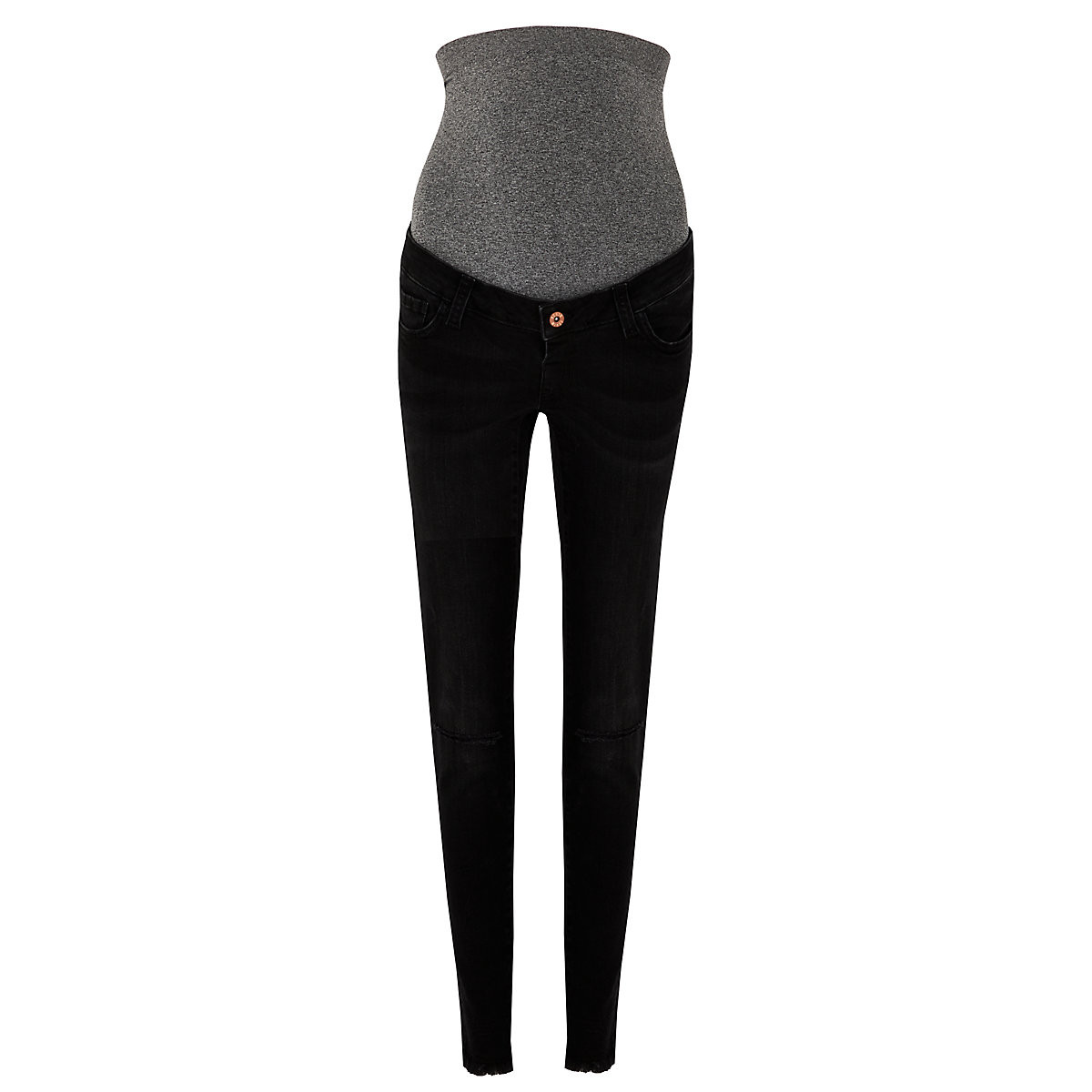 Maternity black ripped skinny jeans new arrivals