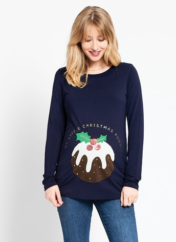 Christmas pudding jumper maternity cheap