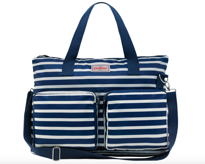 breton stripe oversized changing bag