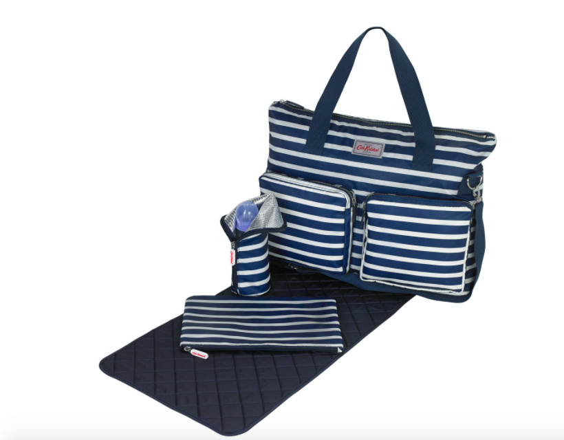 Breton stripe oversized changing bag outlet