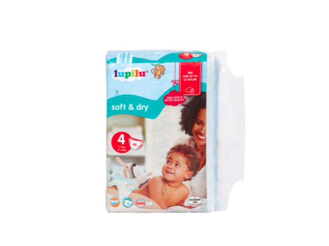Lupilu size 4 Baby Nappies look & better quality Soft & Dry 7-18kg X 144 nappies 