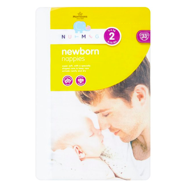 Morrisons size outlet 2 nappies