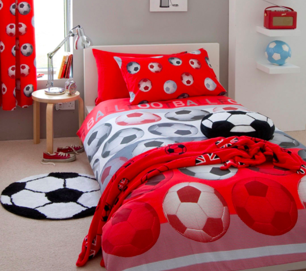 Catherine Lansfield Football Red Bedding Set Single Reviews