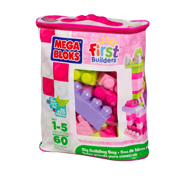 new eco bag maxi 60 piece blue bricks Mega Bloks | Futurartshop