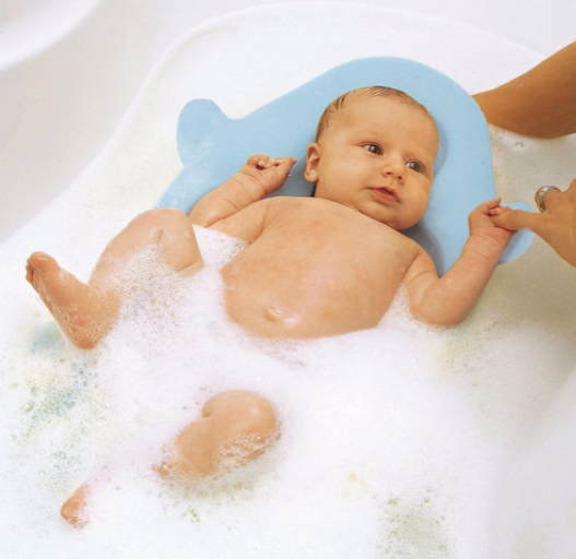 Baby bath sponge cushion top