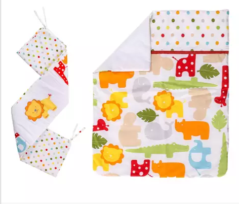 Kiddicare Scrapbook Safari 3 Piece Crib Set Reviews