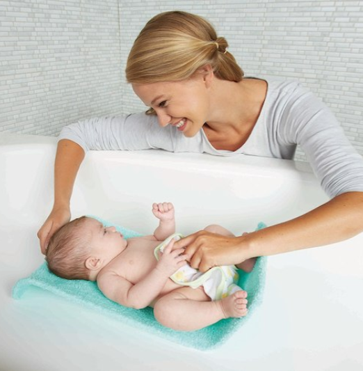Towelling baby shop bath support