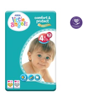 Asda Little Angels Comfort Protect Size 4 Plus Nappies Reviews