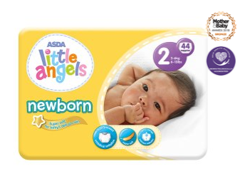 Asda Little Angels Newborn Bag Size 2 Nappies Reviews