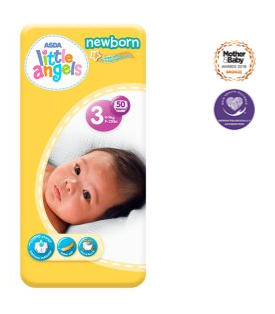 Asda Little Angels Newborn Size 3 Nappies Reviews