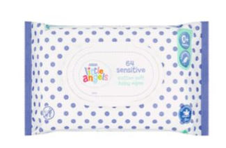 asda little angels wipes changed