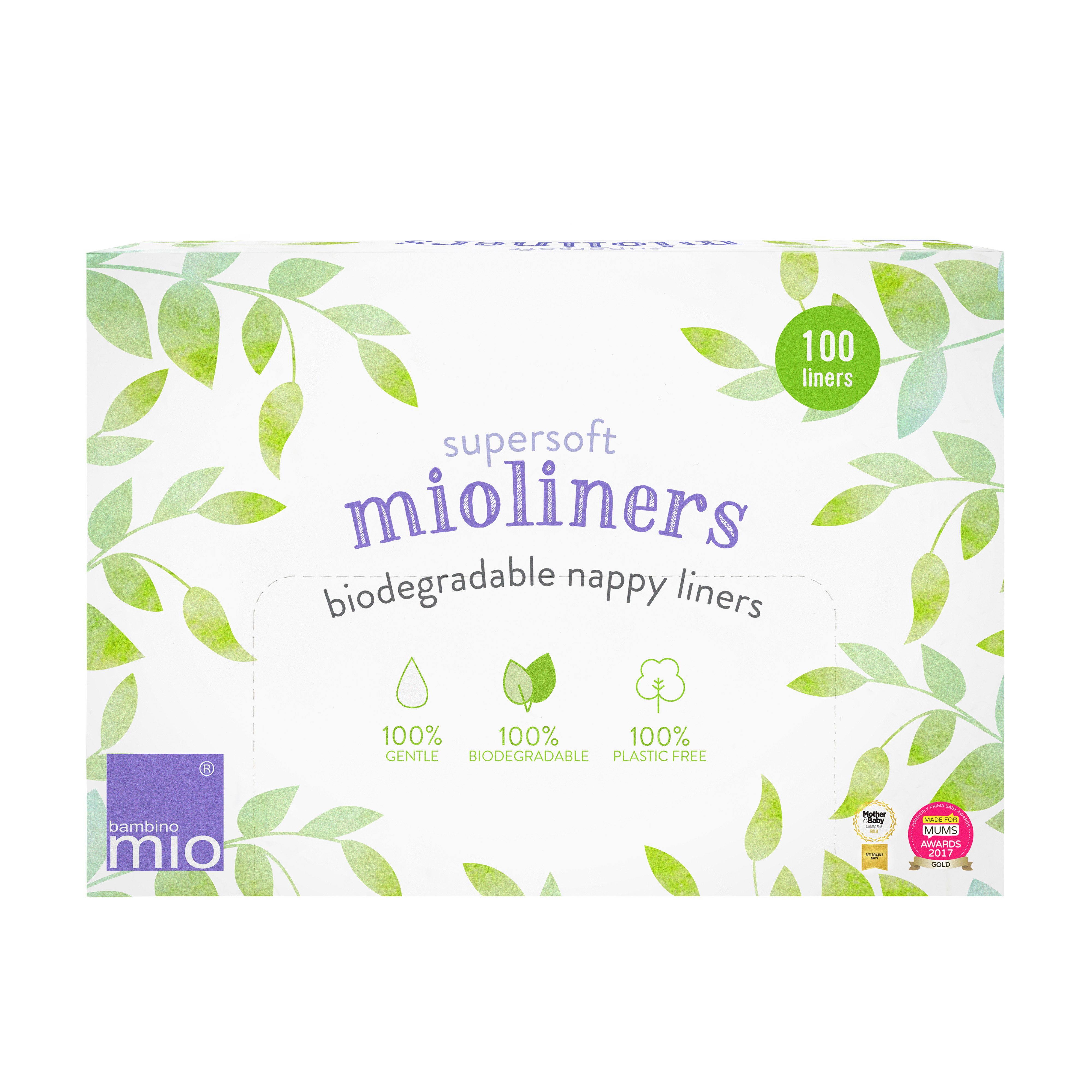 mioliners Biodegradable Nappy Liners Bambino Mio 2 Pack 