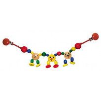 Wooden Baby Toy Basinet/Stroller Figure Clip On