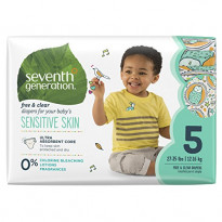 Baby Diapers Free and Clear for Sensitive Skin Size 5