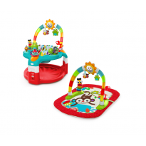 2-in-1 Silly sunburst activity gym and saucer