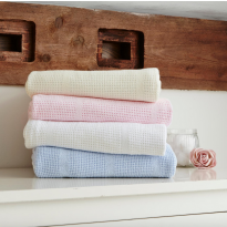 Cellular blanket for pram and crib