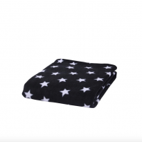 Star fleece pram blanket