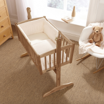 Marshmallow cream crib quilt and bumper set