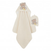 Teddy's Toy Box Cuddle 'n Dry Towel and Wash Mitt