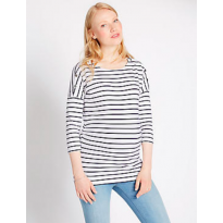 Maternity Striped Feeding Top with Modal
