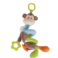 Cheeky Monkey Spiral Cot Rattle