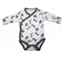 Giraffe and Friends Long Sleeved Kimono Bodysuit - Circus