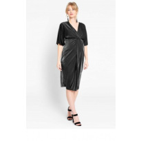 Velvet Maternity Twist Dress